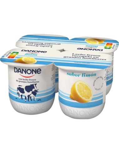 YOGUR DANONE SABOR LIMON X4