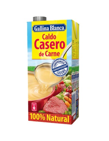 CALDO GALLINA BLANCA CARNE 1L.