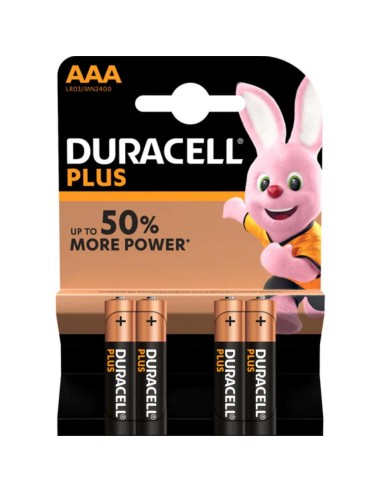 PILA DURACELL AAA LR-3 4 UNID