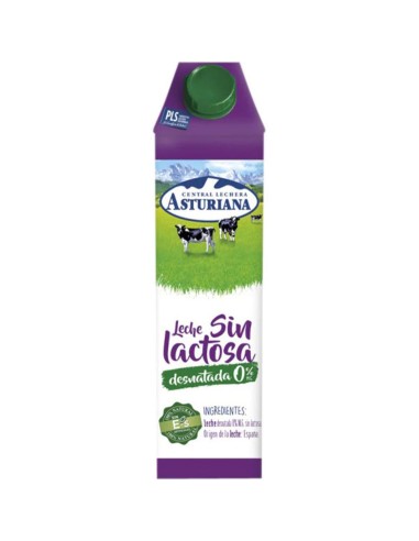 LECHE ASTURIANA DESNATADA SIN LACTOSA