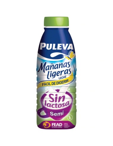 LECHE PULEVA S/LACTOSA SEMI 1L