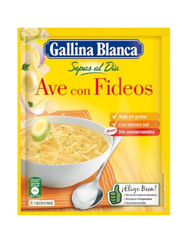 SOPA GALLINA BLANCA AVE FIDEOS