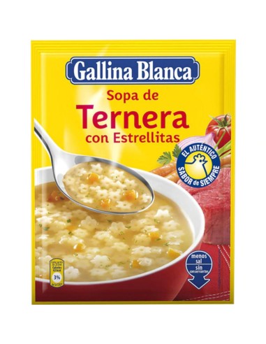 SOPA GALLINA BLANCA TERNERA CON ESTRELLITAS