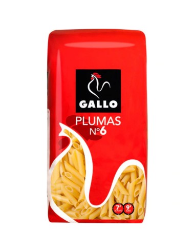 PASTA GALLO PLUMA N.6 450GR.