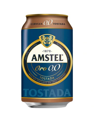 AMSTEL LATA 33CL ORO TOSTADA 0,0