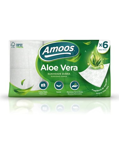 HIGIENICO 3 C ALOE VERA AMOOS PACK 6