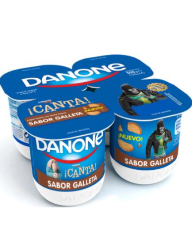 YOGUR DANONE SABOR GALLETA X 4 UNID