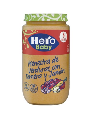 HERO MENESTRA DE VERD. C/ TERNERA Y JAMON 235GR