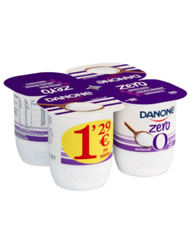 DANONE ZERO NATURAL X 4 UNID