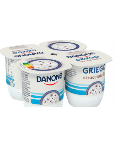 DANONE GRIEGO STRACCIATELLA X 4 UNID