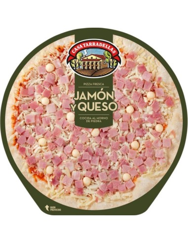 PIZZA CASA TARRADELLAS JAMON/QUESO 390 GR